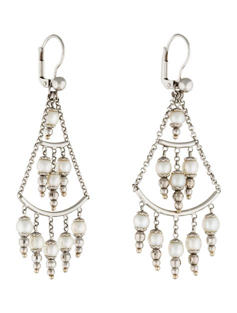 14K Pearl Chandelier Earrings - Earrings - EARRI27510 | The RealReal