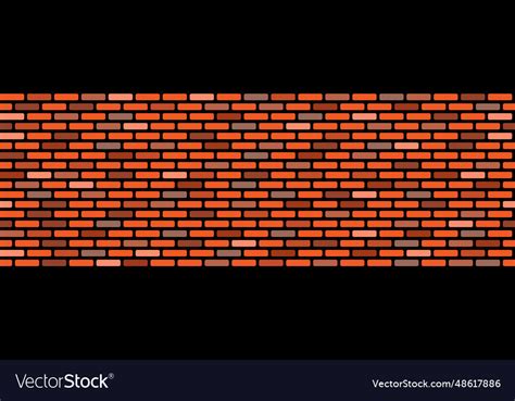 Seamless brick wall Royalty Free Vector Image - VectorStock