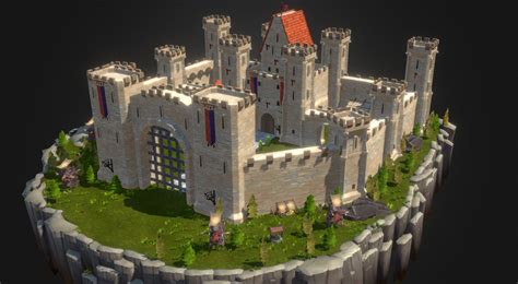 Castle - 3D model by Polygrade3D [77431a1] - Sketchfab