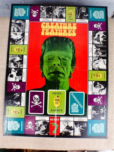 1970s Creature Features Board Game The Game of Horror