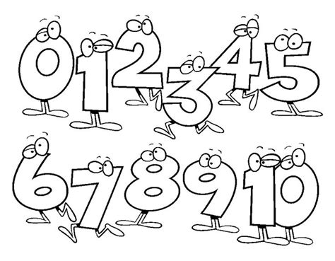 Number Clipart Black And White