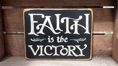 Faith is the Victory Scripture Wall Art - Etsy