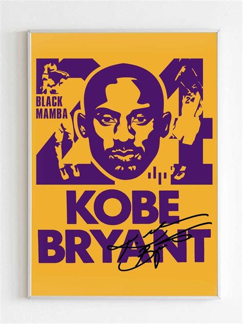 Kobe Bryant The Black Mamba Poster