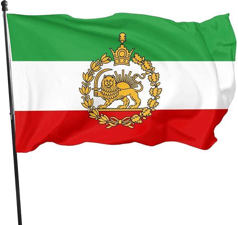 Iran-Flagge, alte Persien-Flagge, historische Iran-Flagge, verfassungsliche Revolution, Iran ...