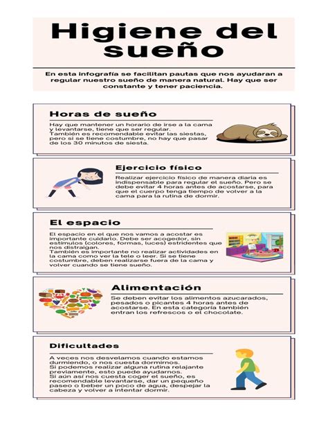 Higiene Del Sueño Infografía para Familias | PDF