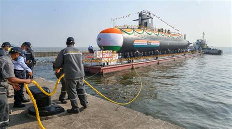 MDL launches fifth Scorpene-class submarine Vagir | India News - The Indian Express