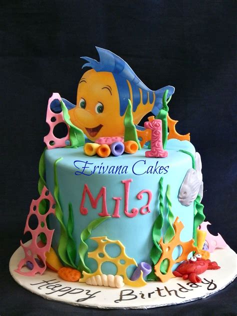 Ariel Flounder Cake - CakeCentral.com