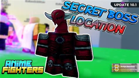 Anime Fighters Simulator Update 10 Secret Boss Location | 7 Crimes Island Secret Boss - YouTube