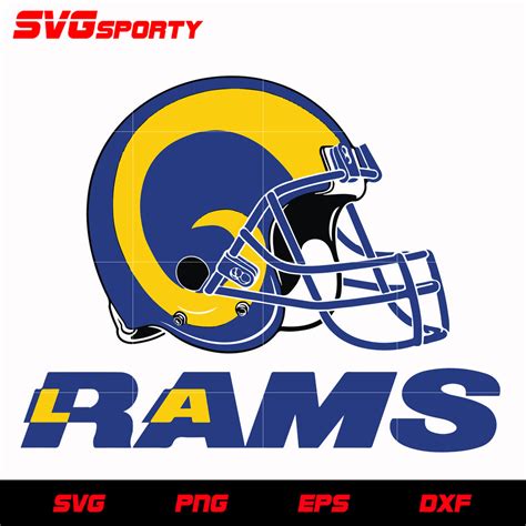 Los Angeles Rams Helmet svg, nfl svg, eps, dxf, png, digital file – SVG ...