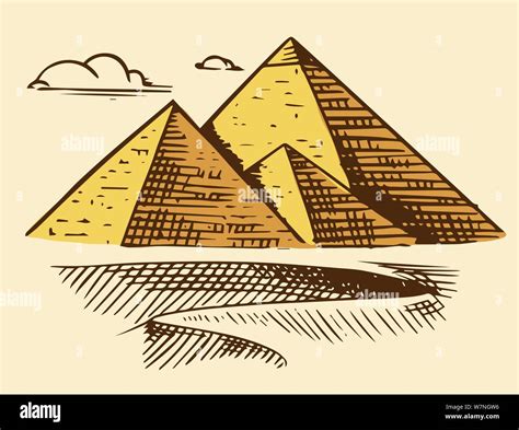 Great pyramid of giza illustration hi-res stock photography and images - Alamy