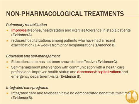 Non-Pharmacological Treatments - Overview of Therapeutic Options - GOLD COPD 2017 Resource ...