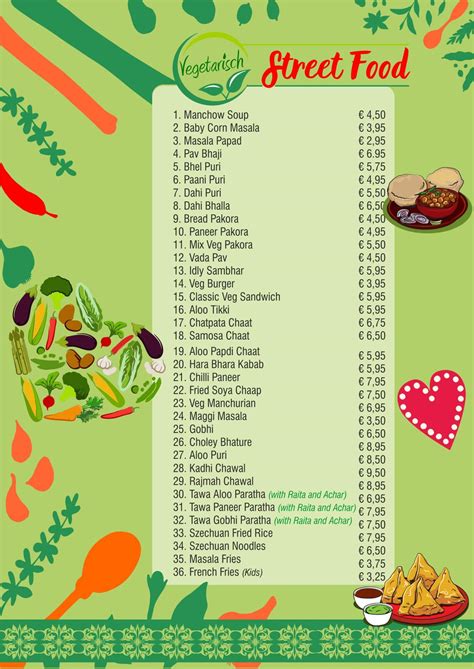 Street Food Menu – Indian Town Mart & Street Food