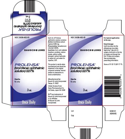 Prolensa - FDA prescribing information, side effects and uses