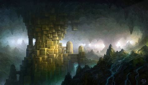 Lower Kronos, Underdark | Paesaggio fantasy, Arte fantasy, Arte di concetto