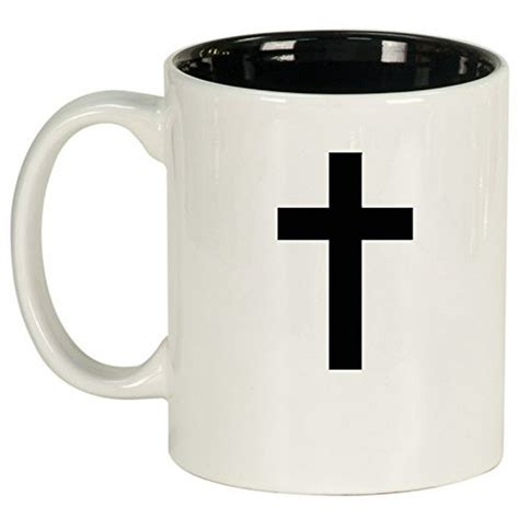 Ceramic Coffee Tea Mug Cup Cross Christian (White) - Walmart.com - Walmart.com