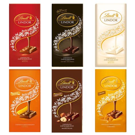 Lindt Chocolate Bar Flavors