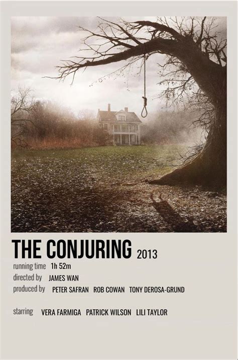 the conjuring | Film posters vintage, Movie posters minimalist, Movie character posters