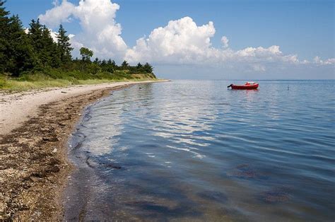 Denmark, Limfjord - Fur Island while kayaking along North Jutland ...