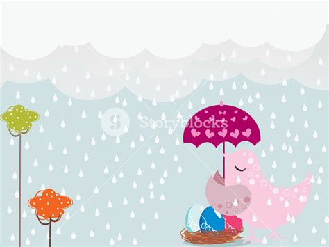 Rainy Day Background Illustration Royalty-Free Stock Image - Storyblocks