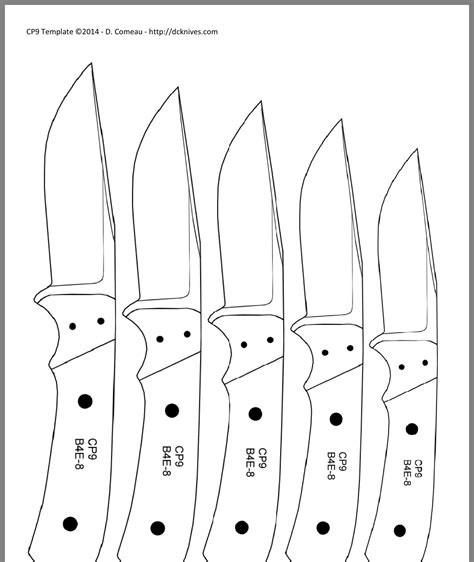 Knife Patterns Printable