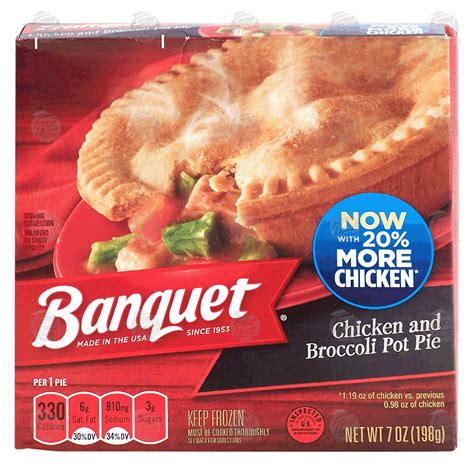 Banquet chicken and broccoli pot pie 7-oz