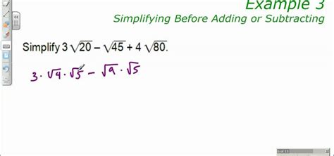 How to Simplify radicals before adding or subtracting « Math :: WonderHowTo