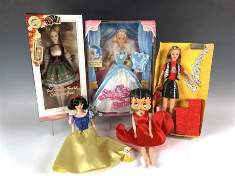 Bid Now: LOT OF DOLLS BARBIES DISNEY BETTY BOOP - April 5, 0123 12:00 ...