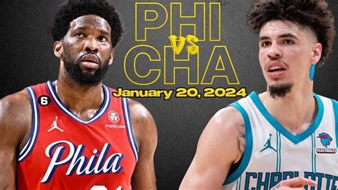 Philadelphia 76ers vs Charlotte Hornets Best Game Highlights - January ...