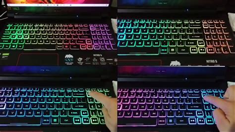 How to customize your NITRO 5 rgb keyboard lighting? - YouTube