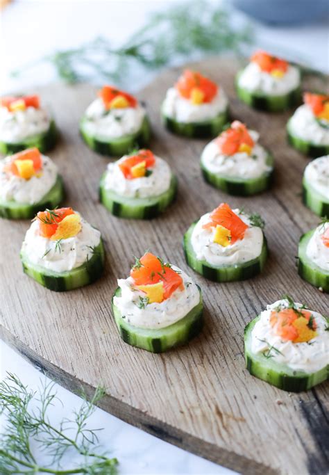 Smoked Salmon & Cream Cheese Cucumber Bites - Simple, yet fancy ...