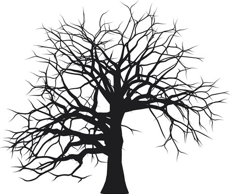 Leafless Tree Silhouette by GDJ | Tree digital art, Posters art prints, Tree silhouette