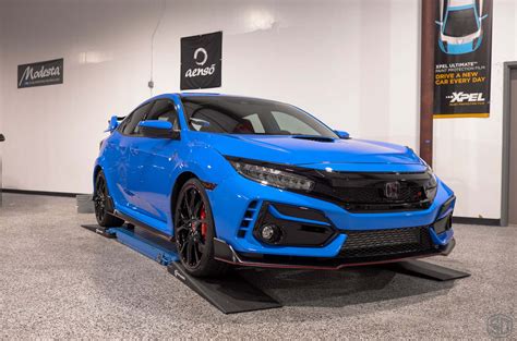 Boost Pearl Blue Civic Type R Paint Protection Film