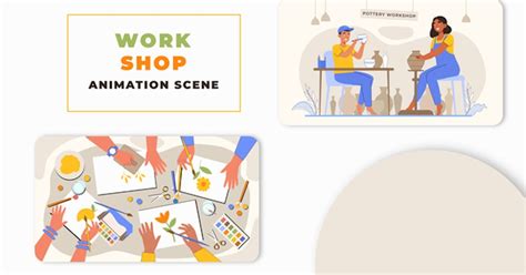 Creative Skills Workshop Animation Scene, Video Templates - Envato Elements