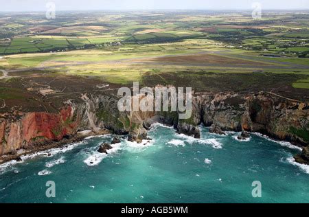 Aerial of Perranporth Airfield, Cornwall, UK Stock Photo: 14154934 - Alamy