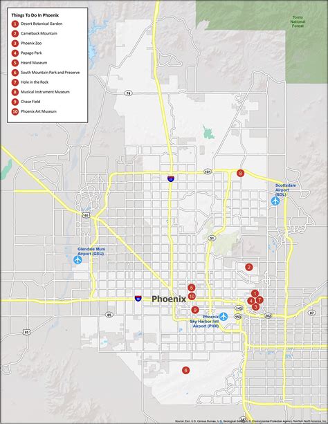 Phoenix Arizona Map - GIS Geography