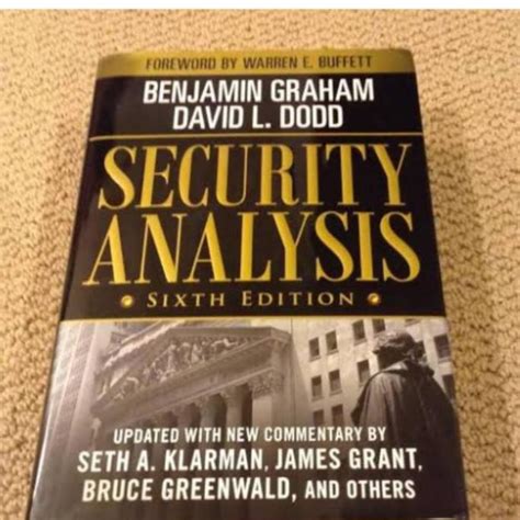 Jual Buku security analysis 6th sixth edition by Benjamin graham | Shopee Indonesia