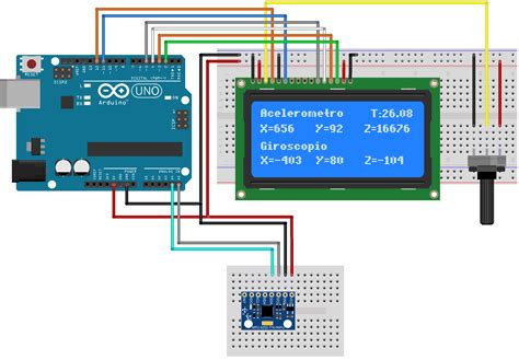 Circuito Arduino e MPU-6050 Lcd Arduino, Arduino Projects Diy, Robotics Projects, Diy ...