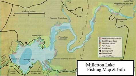 Millerton Fishing Map, Fishing Report to best areas, Hunting Clubs ...