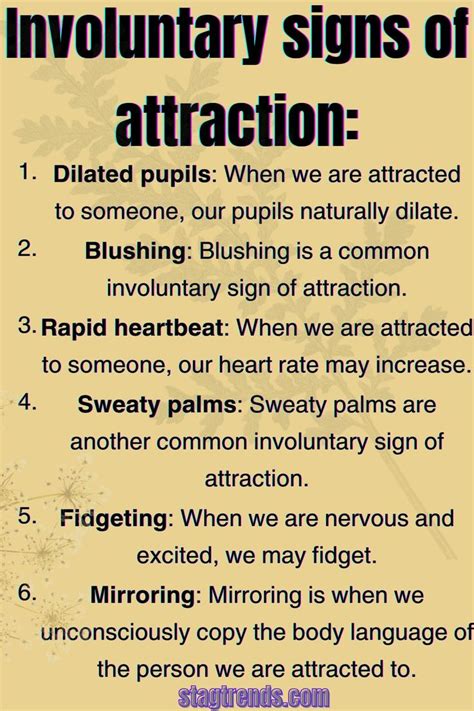 Involuntary signs of attraction: | Meaningful love quotes, Signs of attraction, Romantic questions