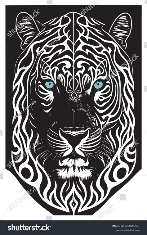 Black White Lion Head Fully Vector Stock Vector (Royalty Free) 2298500991 | Shutterstock