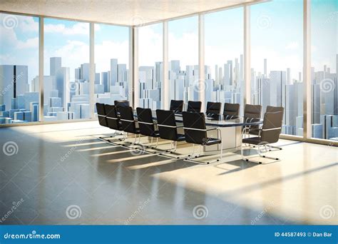 Modern office interior stock illustration. Illustration of bright ...