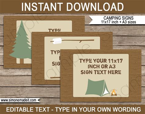 Free Printable Camping Signs | Free Printable