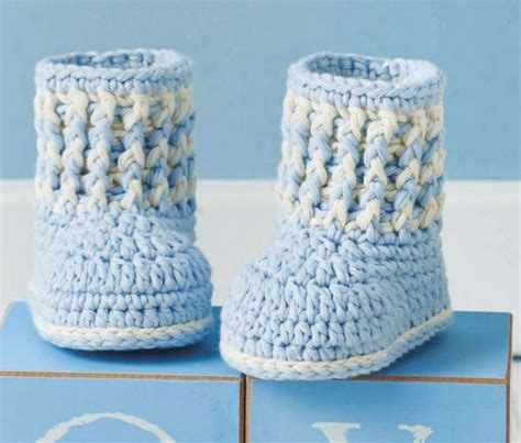 Baby Boy Booties to Crochet ⋆ Crochet Kingdom