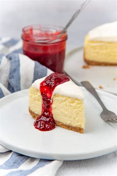 New York Cheesecake (Perfect Cheesecake Recipe) - The Flavor Bender