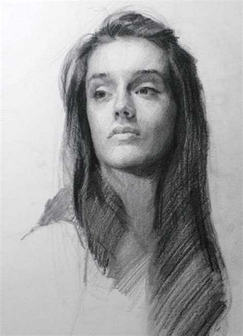 Design Stack: A Blog about Art, Design and Architecture: Charcoal Portrait Study Drawings