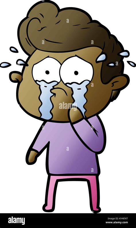 cartoon crying man Stock Vector Image & Art - Alamy