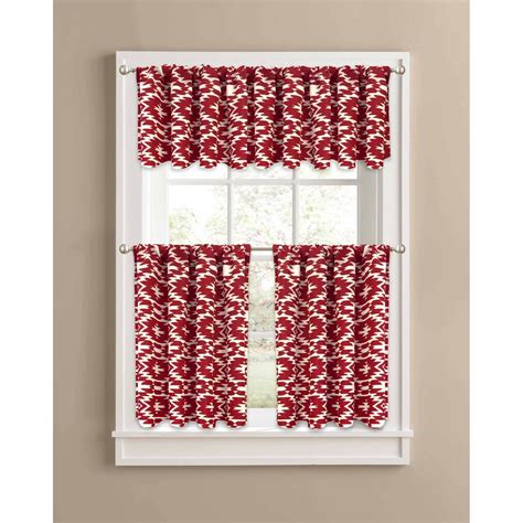 Better Homes & Gardens Red Southwest Kitchen Curtains, Set of 2 or ...