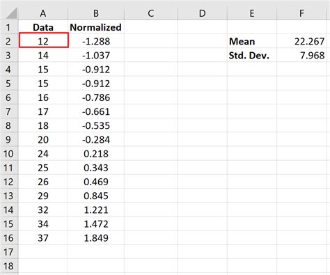 How to Normalize Data in Excel