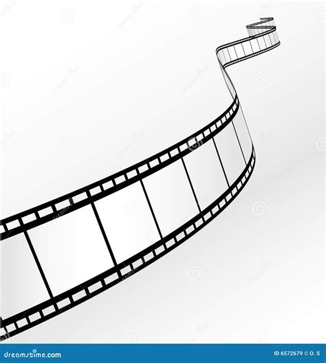 Vector film strip stock vector. Illustration of clip, filmstrip - 6572679