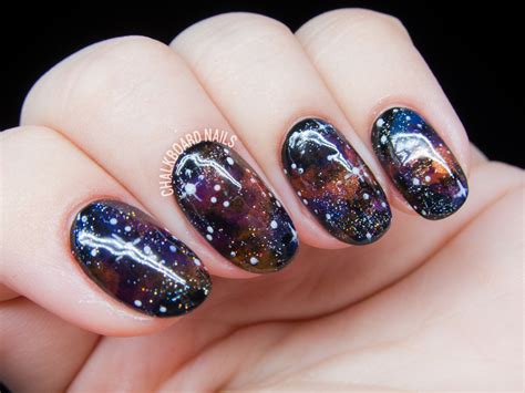 Bejeweled Galaxy Nail Art | Chalkboard Nails | Phoenix, Arizona Nail Artist